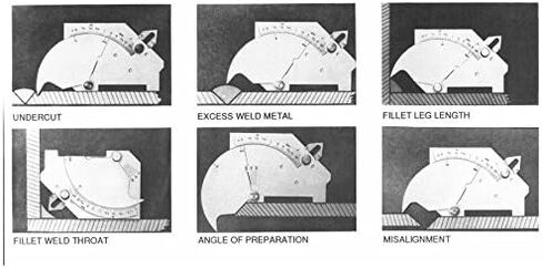 مقياس اللحام بالبوصة والمترية للوصلة المشتركة، مقياس اللحام MG-8 لفحص الأسطح والمفاصل الملحومة in Kuwait