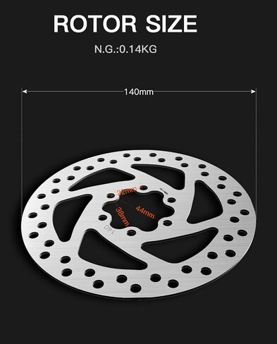 stio 140mm Scooter Brake Disc Rotor Pad 6 Holes Rounded compatible with Segway Ninebot KickScooter P65/P100SU/P100SE/F40/F30/F25/F20 Brake Parts in Saudi Arabia