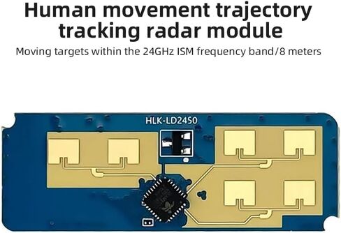 JMT HLK-LD2450 مجموعة مستشعر المسار 24 جيجا هرتز ISM المنزل الذكي لتتبع الحركة البشرية Ra·DAR وحدة الحث قياس سرعة زاوية المسافة (قطعة واحدة) in Kuwait