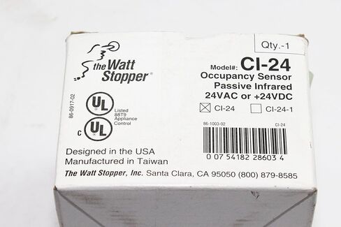 مستشعر السقف Wattstopper CI-24-W HVAC/BAS، كاشف حركة مستشعر الإشغال، أبيض in Kuwait