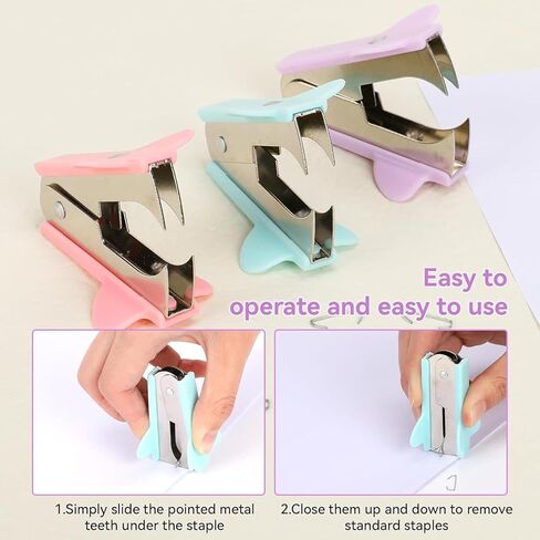 3Pcs Pink and Blue and Purple Staple Remover Staple Puller Removal Tool for School Office Home,Staplers and Punches,Office Supplies in Kuwait
