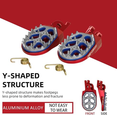 PRO CAKEN CNC Dirt Bike Double-deck Footpegs Rest Pedal Foot Pegs for CR125 250 02-08 CRF150R 07-18 CRF250 450R 04-18 CRF250 450X 05-18 in Kuwait