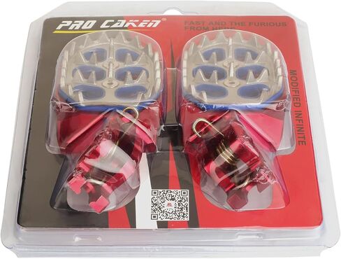 PRO CAKEN CNC Dirt Bike Double-deck Footpegs Rest Pedal Foot Pegs for CR125 250 02-08 CRF150R 07-18 CRF250 450R 04-18 CRF250 450X 05-18 in Kuwait