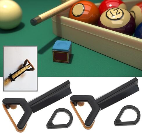 eMagTech 2PCS Pool Cue Tip Clamp Plastic Billiards Cue Tip Fastener Snooker Cue Tip Clamp Repair Tool Y-Type Head Clip Press Billiards Cue Sticks Accessories in Saudi Arabia