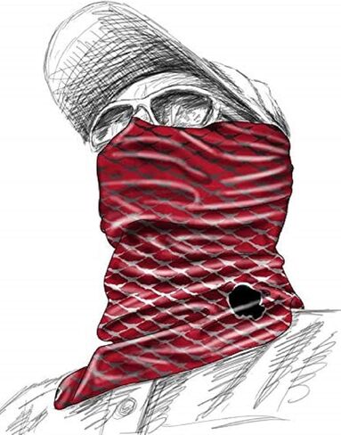 Fish Monkey FM40-LTBLUE Performance Face Guard Lt Blue in Saudi Arabia