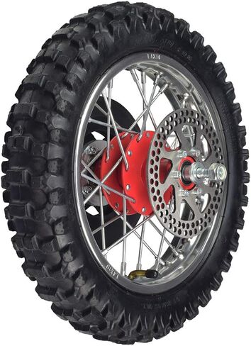 Complete Rear Wheel with Red Hub for the Razor SX500 McGrath Dirt Rocket in Saudi Arabia