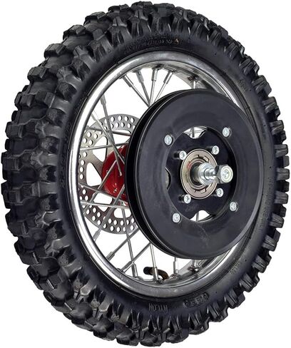 Complete Rear Wheel with Red Hub for the Razor SX500 McGrath Dirt Rocket in Saudi Arabia