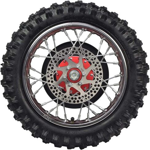 Complete Rear Wheel with Red Hub for the Razor SX500 McGrath Dirt Rocket in Saudi Arabia