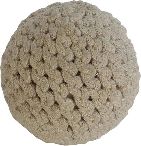 Deco 79 Jute Handmade Orbs & Vase Filler with Varying Designs, Set of 4 4"D, Brown in Saudi Arabia