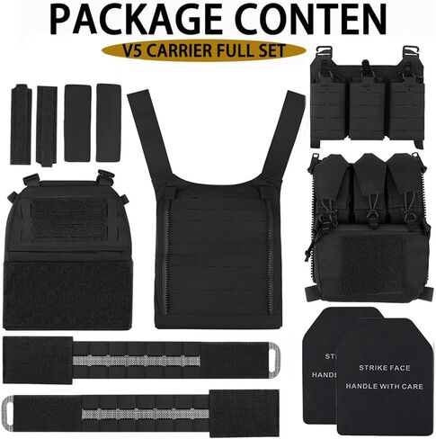 PETAC GEAR التكتيكية تيغريس Cummerbund V5 سترة مرجحة مجموعة كاملة للرجل تأثيري مع الرمز البريدي على اللوحة الخلفية Banger in Kuwait
