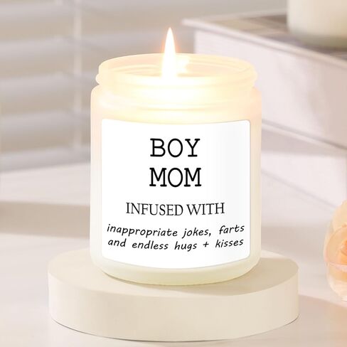 شمعة Lovearth Boy Mom، هدايا Boy Mom، هدايا عيد الأم للأمهات الصبي، أم الأولاد، هدايا أمي الجديدة، هدايا استحمام الطفل الجديد، عيد ميلاد مضحك، هدايا الاسترخاء لأمي، أم الأولاد، أمي لتكون in Kuwait