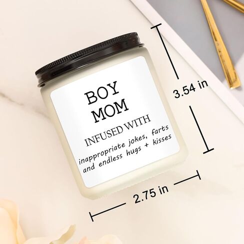 شمعة Lovearth Boy Mom، هدايا Boy Mom، هدايا عيد الأم للأمهات الصبي، أم الأولاد، هدايا أمي الجديدة، هدايا استحمام الطفل الجديد، عيد ميلاد مضحك، هدايا الاسترخاء لأمي، أم الأولاد، أمي لتكون in Kuwait
