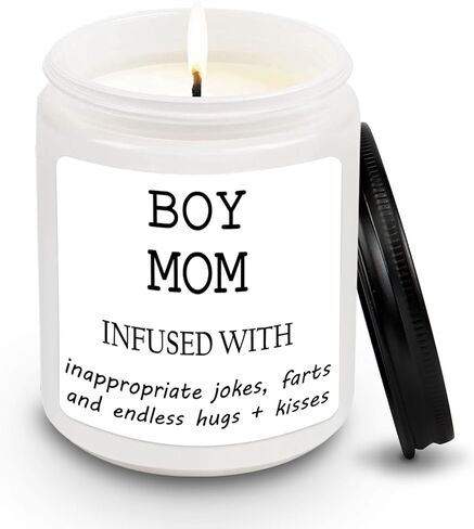 شمعة Lovearth Boy Mom، هدايا Boy Mom، هدايا عيد الأم للأمهات الصبي، أم الأولاد، هدايا أمي الجديدة، هدايا استحمام الطفل الجديد، عيد ميلاد مضحك، هدايا الاسترخاء لأمي، أم الأولاد، أمي لتكون in Kuwait