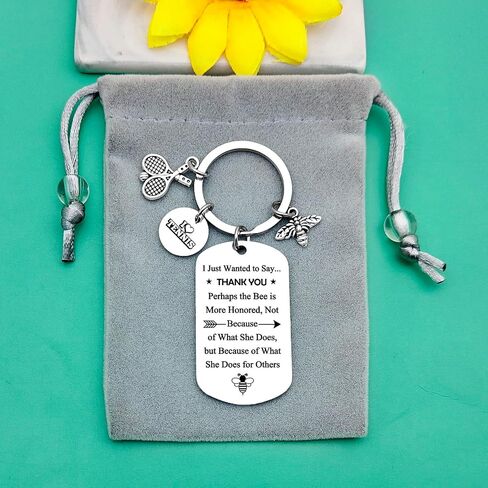 Baipilu Tennis Keychain Gift Thank You Gift Keychain for Tennis Lover Appreciation Gift for Tennis Coach Keyring in Saudi Arabia