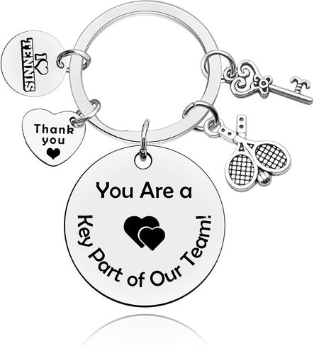 Baipilu Tennis Keychain Gift Thank You Gift Keychain for Tennis Lover Appreciation Gift for Tennis Coach Keyring in Saudi Arabia