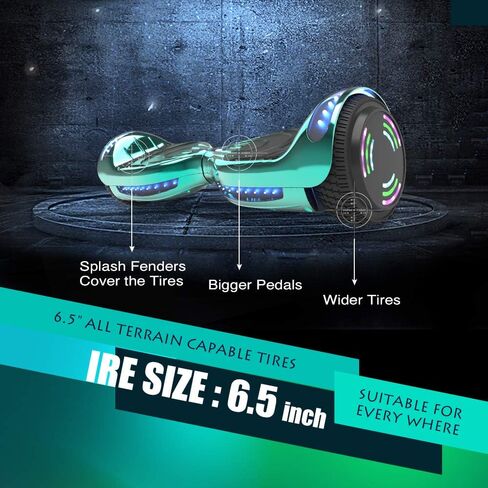 Hoverboard Certified HS2.01 Bluetooth Flash Wheel with LED Light Self Balancing Wheel Electric Scooter in Saudi Arabia