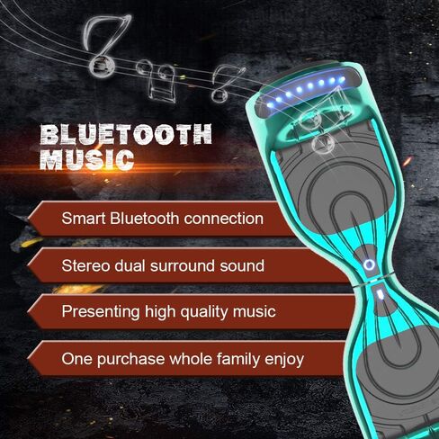 Hoverboard Certified HS2.01 Bluetooth Flash Wheel with LED Light Self Balancing Wheel Electric Scooter in Saudi Arabia