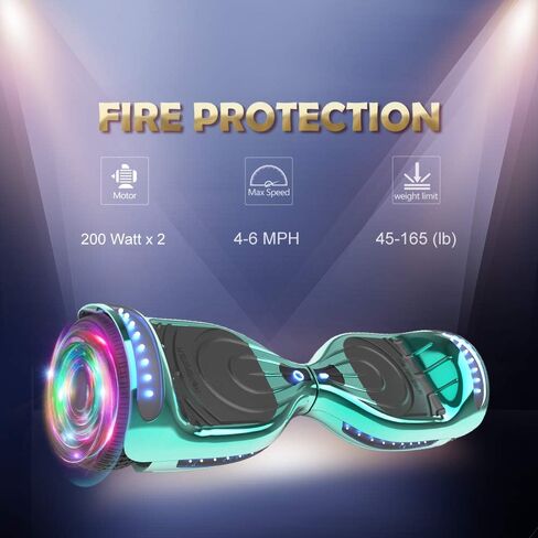 Hoverboard Certified HS2.01 Bluetooth Flash Wheel with LED Light Self Balancing Wheel Electric Scooter in Saudi Arabia