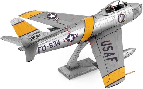 Fascinations Metal Earth F-86 Sabre Aircraft 3D Metal Model Kit Bundle with Tweezers in Saudi Arabia
