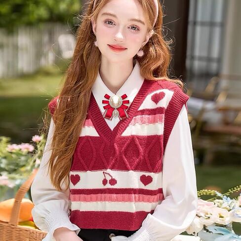 FASELE Bow Brooch Pre-Tied Neck Tie Pearl Brooch Pin Striped Bow Tie for Women Wedding Party Bow Tie in Kuwait