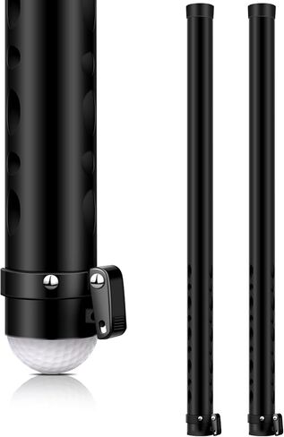 Leyndo 2 Pcs Golf Ball Retriever, 38 Inch Golf Ball Shagger Grabber, Aluminium Golf Ball Picker Upper Tube, Holds 22 Balls Golf Ball Collector, Golf Pickup Grab Tool and Golf Gift for Men Women in Saudi Arabia