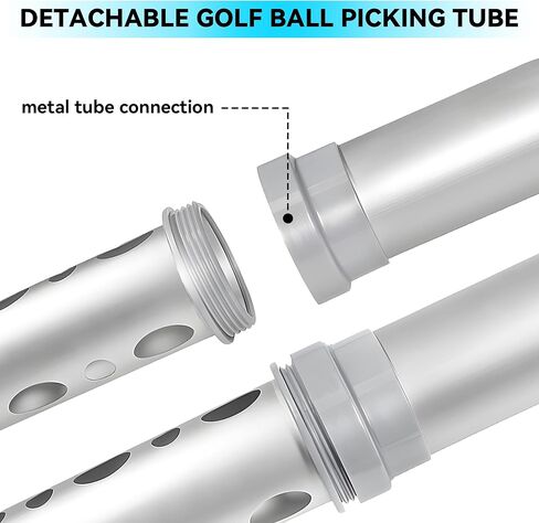 BQKOZFIN Aluminium Golf Ball Retriever Golf Ball Picker Upper Tube in Saudi Arabia