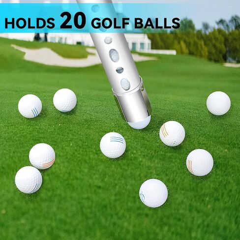 BQKOZFIN Aluminium Golf Ball Retriever Golf Ball Picker Upper Tube in Saudi Arabia