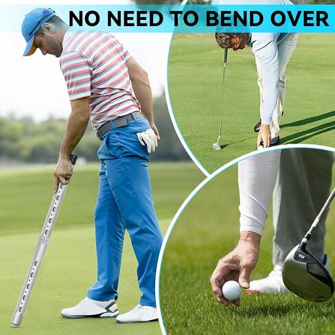 BQKOZFIN Aluminium Golf Ball Retriever Golf Ball Picker Upper Tube in Saudi Arabia