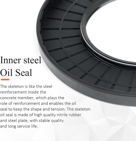 XIKE 2PCS Oil Seal, Lip Seals TC 42mm x 65mm x 12mm Nitrile Rubber Cover Double Lip with Spring,Oil Shaft Seal Fit for Bearing Shaft in Kuwait