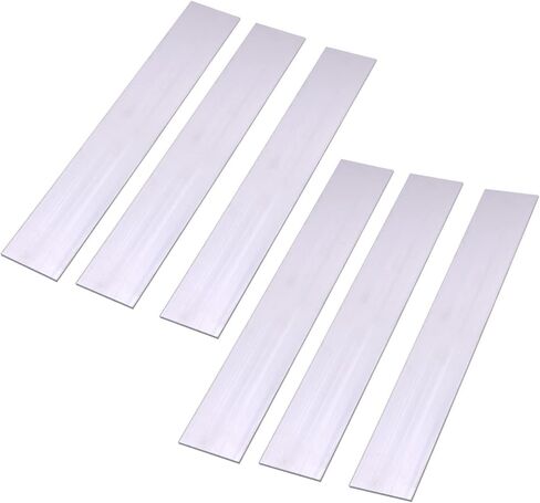 6 قطع 1/4 بوصة (6 مم) × 2 بوصة (50 مم) شريط مسطح من الألومنيوم بطول 12 بوصة. 23 بوصة 6061 لوحة للأغراض العامة، T6511 مخزون مطحنة جديد متين in Kuwait