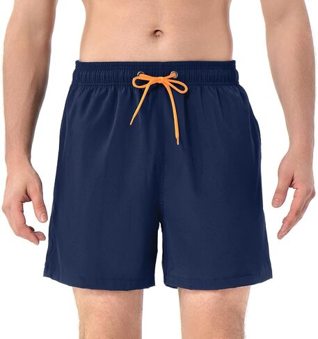 Sowllars Mens Swim Trunks with Compression Liner 5 Inch Boardshorts Quick Dry Swim Shorts Mens Bathing Suit in Saudi Arabia