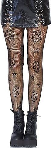 CKSEKD Women's Patterned Tights Fishnet Floral Stockings Pantyhose Stockings Leggings Wearing tockings(Black) in Saudi Arabia