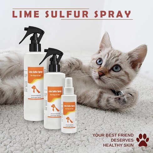 Classic's Lime Sulfur Spray Pet Care for Dry and Itchy Skin - Spotcare and Safe Solution for Dog, Cat, Puppy, Kitten, Horse (12 oz) in Saudi Arabia