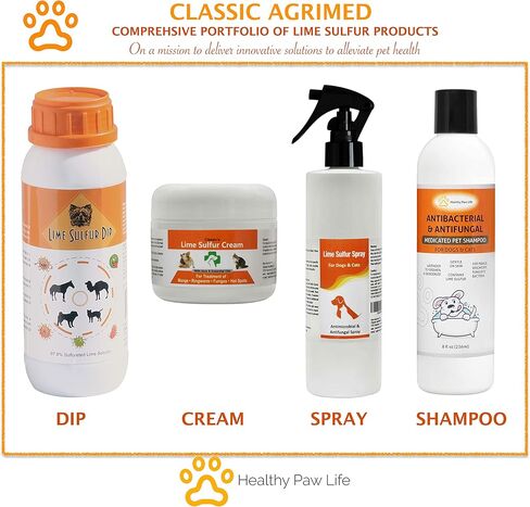 Classic's Lime Sulfur Spray Pet Care for Dry and Itchy Skin - Spotcare and Safe Solution for Dog, Cat, Puppy, Kitten, Horse (12 oz) in Saudi Arabia