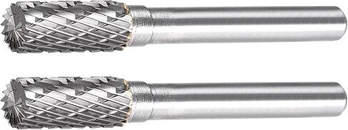 FX0818M06, 8mm Diameter Tungsten Carbide Rotary Files, 1/4" Shank, Double Cut Tree Shape Radius End Rotary Burrs Tool, for Wood Carving, Welding, Metal Carving Polishing, 2Pcs in Saudi Arabia