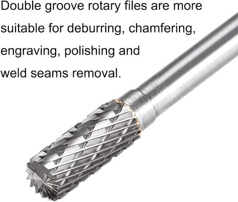 FX0818M06, 8mm Diameter Tungsten Carbide Rotary Files, 1/4" Shank, Double Cut Tree Shape Radius End Rotary Burrs Tool, for Wood Carving, Welding, Metal Carving Polishing, 2Pcs in Saudi Arabia