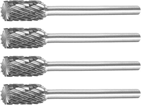 FX0818M06, 8mm Diameter Tungsten Carbide Rotary Files, 1/4" Shank, Double Cut Tree Shape Radius End Rotary Burrs Tool, for Wood Carving, Welding, Metal Carving Polishing, 2Pcs in Saudi Arabia