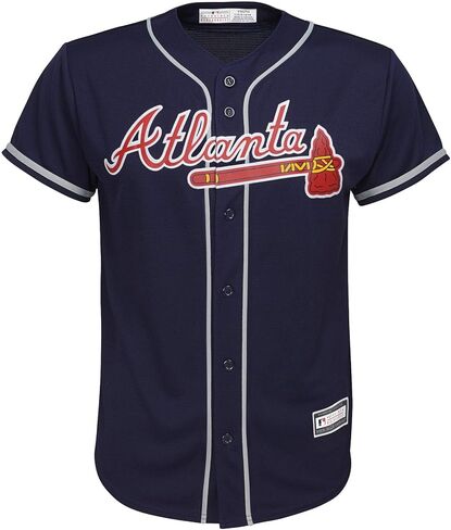 Ronald Acuna Jr. Atlanta Braves MLB Kids 4-7 Navy Alternate Player Jersey in Saudi Arabia