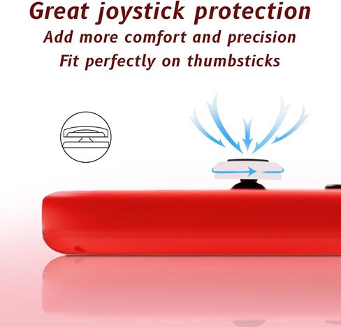 GreatStyler 16PCS Silicone Thumb Grips Caps Cute Joystick Covers Soft Compatible with Nintendo Switch/OLED/Switch Lite, Controller Thumbstick Covers in Kuwait
