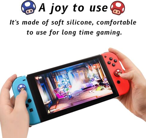 GreatStyler 16PCS Silicone Thumb Grips Caps Cute Joystick Covers Soft Compatible with Nintendo Switch/OLED/Switch Lite, Controller Thumbstick Covers in Kuwait
