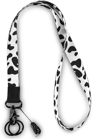 Yiflin Cool Neck Lanyard, Cute Keychain Holder for Women Men, Comfortable Long Strap with 2 Rings in Saudi Arabia