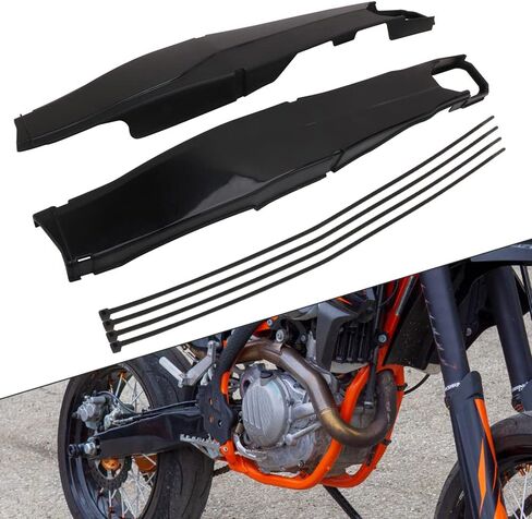 واقي ذراع متأرجح للدراجة النارية من AnXin لـ EXC125 EXC200 EXC300 EXC-F250 EXC-F350 EXC-F400 EXC-F450 EXC-F500 TC/FC125 FC250/350/450 TE125/250 FE250/350/450 - أسود in Kuwait