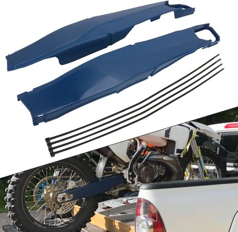 AnXin Motorcycle Swingarm Guard Swing Arm Protector For EXC125 EXC200 EXC300 EXC-F250 EXC-F350 EXC-F400 EXC-F450 EXC-F500 TC/FC125 FC250/350/450 TE125/250 FE250/350/450 - Black in Kuwait