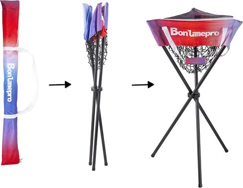 BONLAMEPRO كرة البيسبول العلبة + الضرب المحملة + 2 قطعة كرات التدريب الثقيلة المرجحة للبيسبول البيسبول ملحق الضرب المحمولة والقابلة للطي، أكثر كفاءة وملاءمة لعشاق جميع المستويات in Kuwait