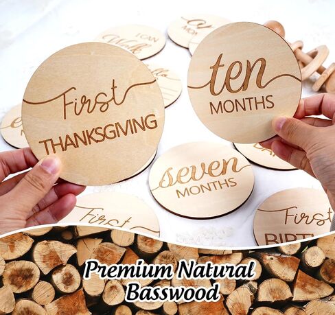 HOUÍSM Baby Monthly Milestone Cards with Birth Sign, Pregnancy Announcement Newborn Photoshoot Props and Baby Shower Gifts for Boys and Girls in Saudi Arabia