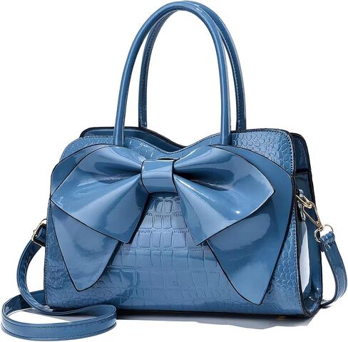 Women Handbag Purse Top Handle Shoulder Crossbody Bag with Bow Design in Saudi Arabia