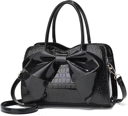 Women Handbag Purse Top Handle Shoulder Crossbody Bag with Bow Design in Saudi Arabia