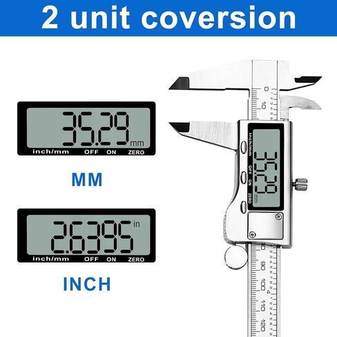 Digital Caliper,Caliper Measuring Tool,Dial Caliper 6 inch,Caliper Tools,Vernier Caliper Industrial Stainless Steel Digital,Digital Caliper Measuring Tool,Large LCD Screen in Saudi Arabia
