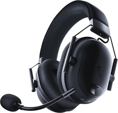 سماعة الألعاب اللاسلكية Razer BlackShark V2 Pro للكمبيوتر الشخصي، PS5، PS4، Switch، 2.4 جيجا هرتز RF، بلوتوث، سماعة رأس HyperClear Super Wideband Mic، أغطية أذن عازلة للضوضاء، عمر بطارية 70 ساعة - أسود (متجدد) in Saudi Arabia