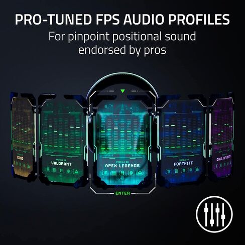 سماعة الألعاب اللاسلكية Razer BlackShark V2 Pro للكمبيوتر الشخصي، PS5، PS4، Switch، 2.4 جيجا هرتز RF، بلوتوث، سماعة رأس HyperClear Super Wideband Mic، أغطية أذن عازلة للضوضاء، عمر بطارية 70 ساعة - أسود (متجدد) in Saudi Arabia